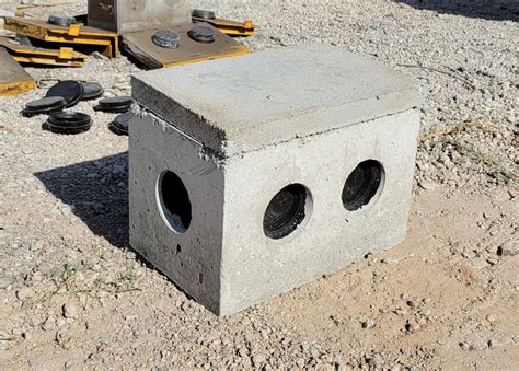 precast septic distribution box